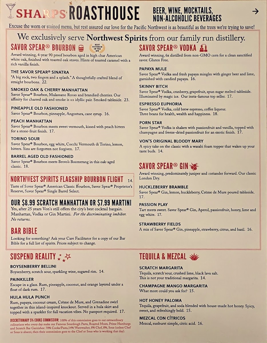 Sharps RoastHouse Menu - Image 5